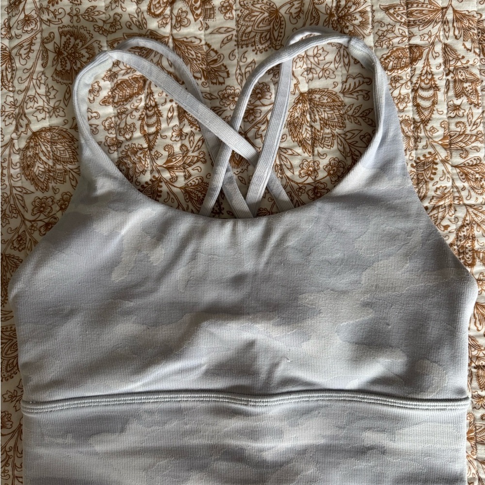 Lululemon Women's Gray Camouflage Sports Bra